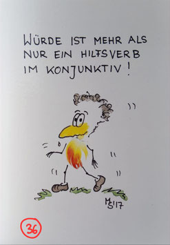 Kunstpostkarte "Würde"