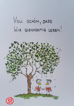 Kunstpostkarte "Wie schön..."