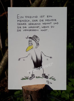 Kunstpostkarte "Ein Freund Melodie"