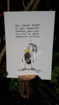 Kunstpostkarte "Kind so sehr"