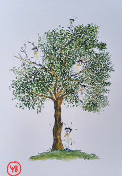 Kunstpostkarte "Baum"