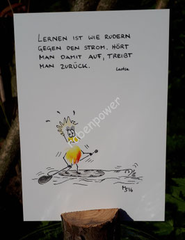 Kunstpostkarte "Lernen"