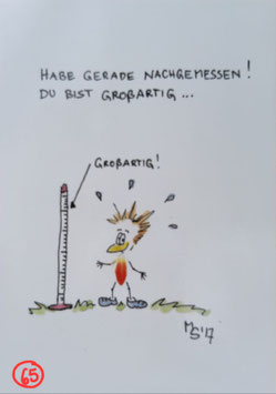 Kunstpostkarte "Großartig"