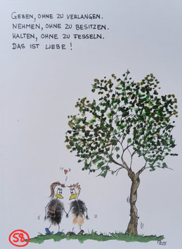 Kunstpostkarte "Geben"