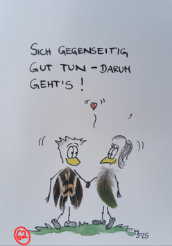 Kunstpostkarte "Gut tun"