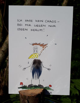 Kunstpostkarte "Chaos"