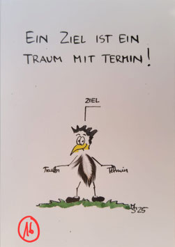 Kunstpostkarte "Ziel"