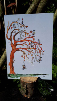 Kunstpostkarte "Baum"