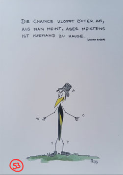 Kunstpostkarte "Chance"
