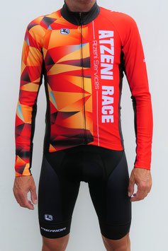 Atzeni Race Langarmjacke Man - Dreieck rot-orange