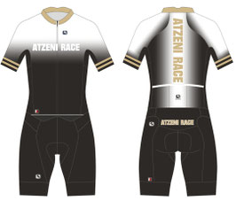 Atzeni Race FRC PRO Racesuit Lady - weiss/schwarz/cremegold