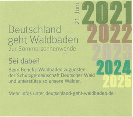Benefizwaldbad Deutschland geht Waldbaden | ausnahmsweise am 23. Juni 2024!