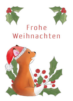 Weihnachtskarten 3er Set "Fuchs"