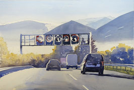 #626 / Der Berg ruft (A8 bei Irschenberg) / Off to the mountains