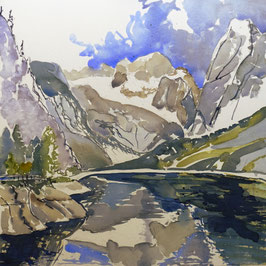 #630 / Dachstein über dem vorderen Gosausee / Austrian Mountain Scene - Dachstein & vorderer Gosausee
