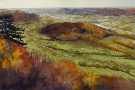#757 / Herbstliche Schwäbische Alb - Blick vom Aussichtspunkt Gelber Fels / Autumn Swabian Alb