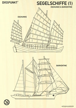 Laubsägevorlage Segelschiffe