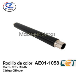 AE011058 Upper Fuser Roller/ Rodillo de calor CET6034