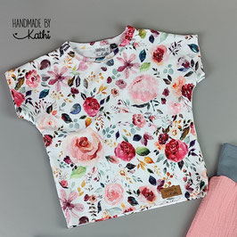 Legeres Sommer Shirt - Painted Flowers BIO