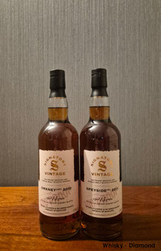 Set: 2x0,7l. Signatory Vintage 100 Proof Edition No.29 Speyside (M) 2011/2024 + No.30 Orkney (HP) 2010/2024 je 57,1% Vol.