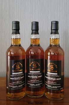 Set: 3x0,7l. Signatory Vintage 100 Proof Exceptional Cask Edition No.1 - No.3 je 57,1% Vol.