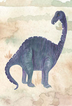 Design-Karten 'Dino lila' 5 Stück VE6