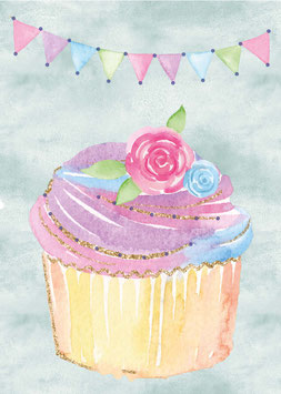 Design-Karten 'Cupcake' 5 Stück VE6
