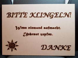 Branding Schild