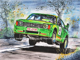 Opel Kadett C Coupe "The green beast" Rallye #1 Marco Koch / Stefan Assmann