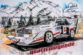 Audi Sport quattro S1 Pikes Peak #1 Walter Röhrl (mit Autogramm) quattrolegende