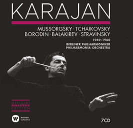 Herbert von Karajan: Mussorgsky, Tchaikovsky, Borodin, Balakirev, Stravinsky, 1949-1960 (7CD, Warner)