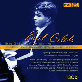 Emil Gilels Edition 1933 - 1963: Bach, Handel, Scarlatti, Rameau, Haydn, Mozart, Beethoven, Schubert (13CD, Hänssler Profil)