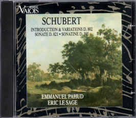 Franz Schubert: Introduction & Variations D. 802, Sonate D. 821, Sonatine D. 385 (Auvidis Valois)