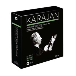Herbert von Karajan and his Soloists II, 1969-1984: Kremer, Mutter, Oistrakh, Rostropovich, Weissenberg (10CD, Warner)