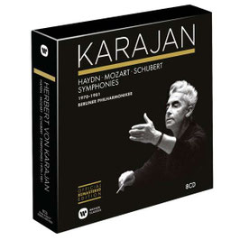 Herbert von Karajan: Symphonies Haydn, Mozart, Schubert, 1970-1981, Berliner Philharmoniker (8CD, Warner)