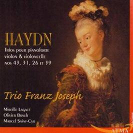Joseph Haydn: Trios pour pianoforte, violon & violoncelle nos 43, 31, 26 et 39 (Atma)