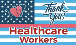 Thank You Healthcare Workers Flag
