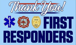 Thank You First Responders Flag