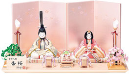 真多呂作ひな人形 親王飾り 香桜セット（1287）