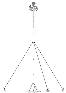 鯉のぼり用ポール レギュラーポール 10号（9.3ｍ）