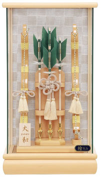 破魔弓 檜 大和（やまと）10号 高さ44cm ケース入 四角（1215-10-010）