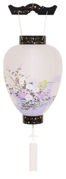 盆提灯 壺型 蒔絵 電池式LED（8103-00-200AC）