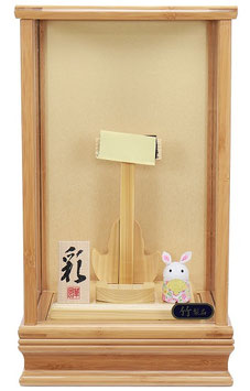 羽子板ケース 竹彩 8号 高さ37cm 四角（1114-08-880）