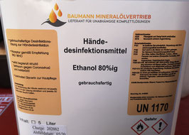 Hände-Desinfektionsmittel Ethanol 80%