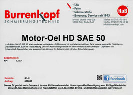H.o.B-Motor-Oel DB HD SAE 50