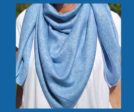 Kuscheltuch in Jeansblau