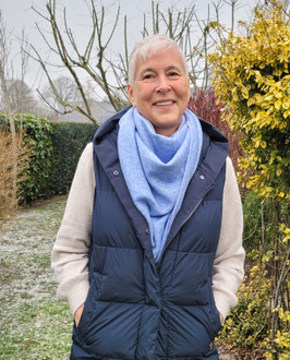 Kuscheltuch in Himmelblau