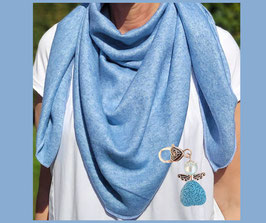 Tuch mit Engel in blau