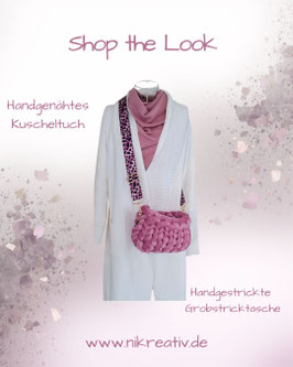Shop the Look in altrosa mit Leoprint Gurt