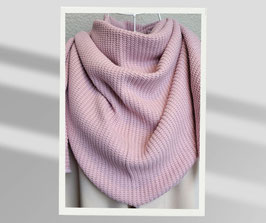 Grobstrick Tuch in rosé